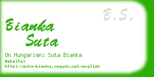 bianka suta business card